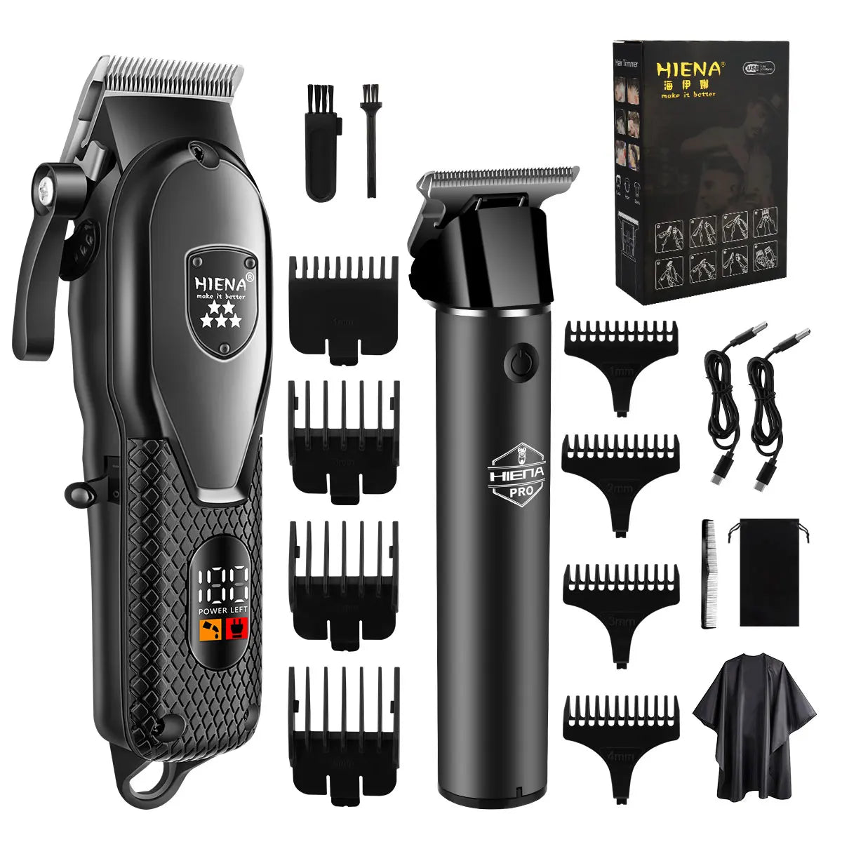 HIENA Rechargeable Hair Trimmer Kit
