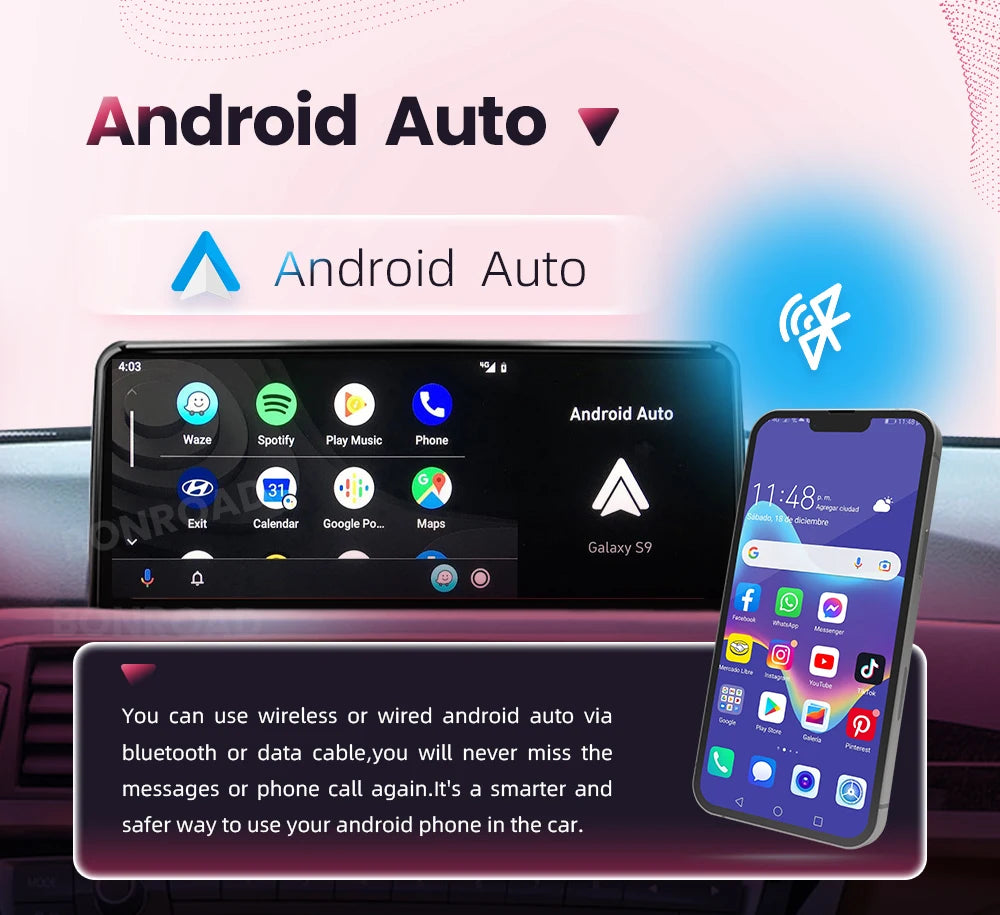 BONROAD 10.25-Inch CarPlay Display for BMW X5 / X6
