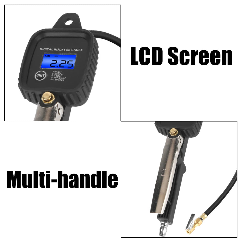 LEEPEE Digital Tire Inflator & Pressure Gauge