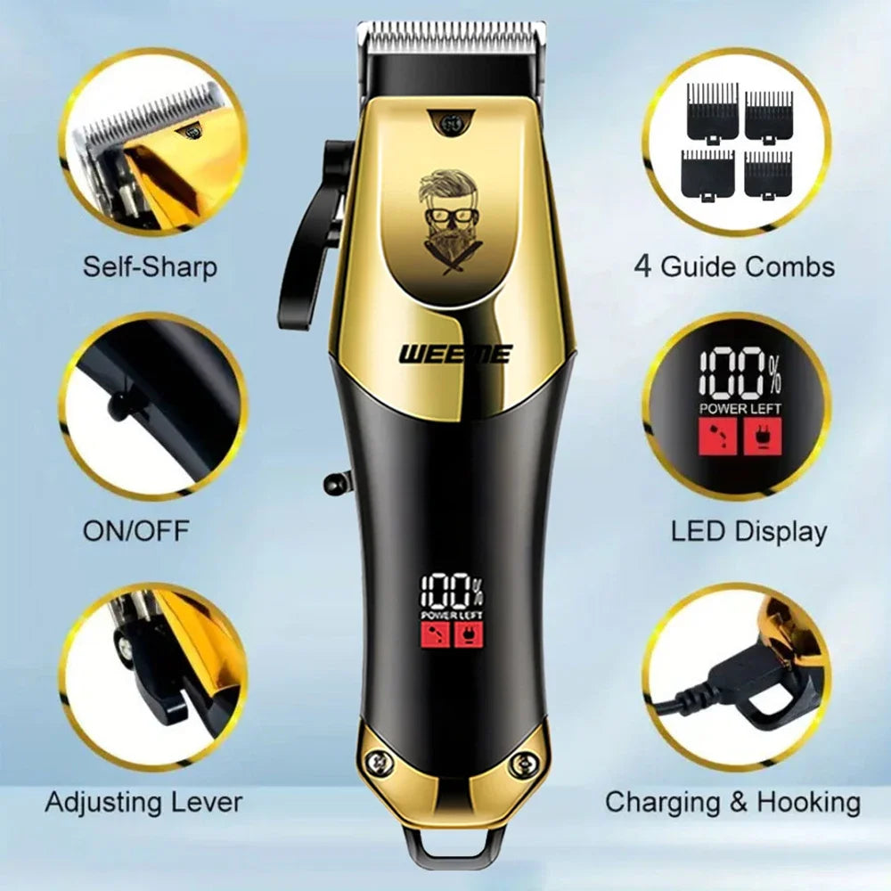 Vintage-Style Rechargeable Hair Trimmer