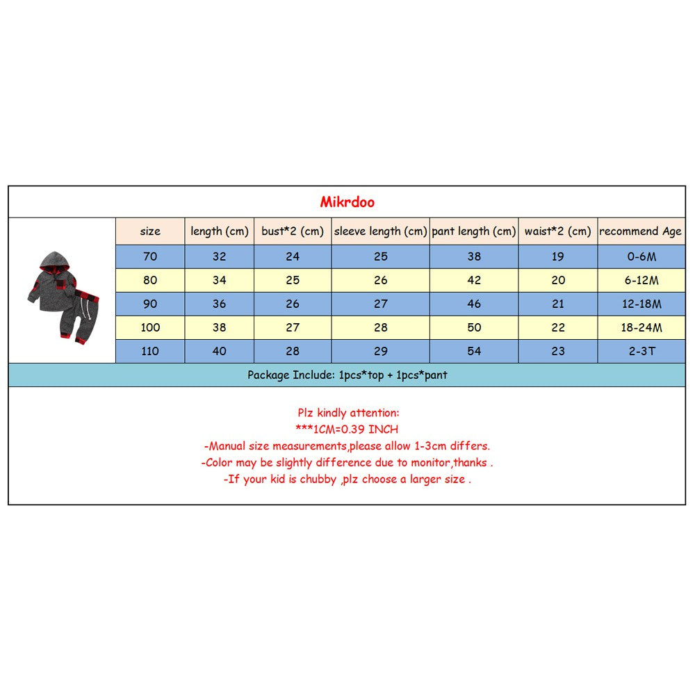 Baby Hooded Top and Pants Set