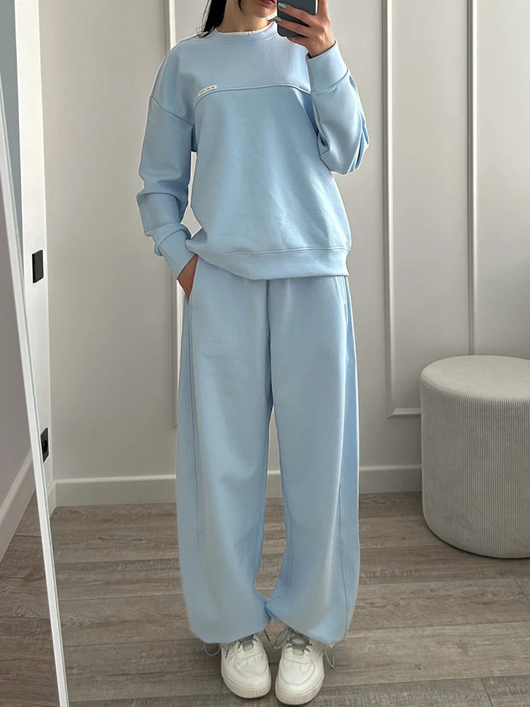 Women's Crewneck Sweatshirt and Pants Set