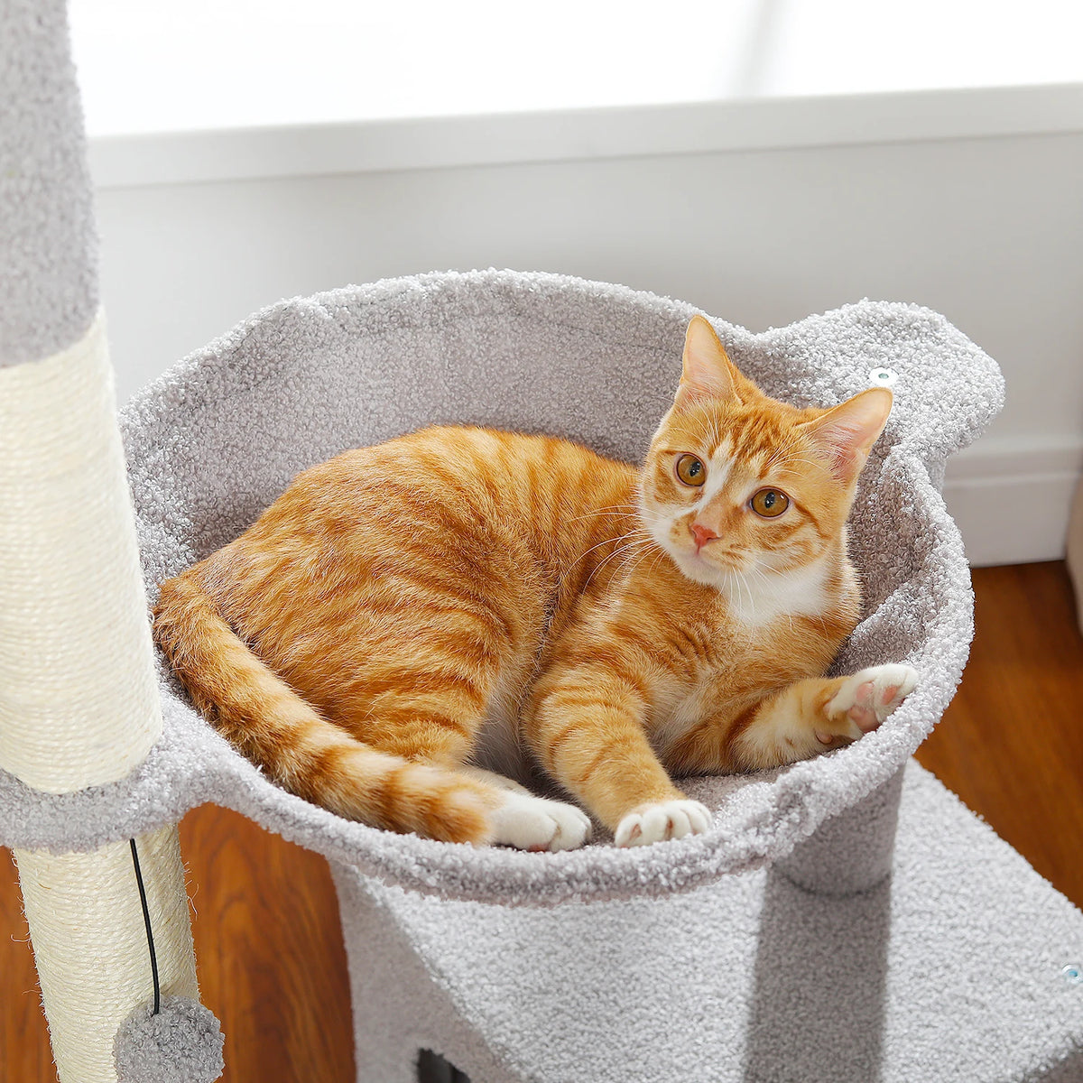 Cactus Cat Tree Small Cat Tower with Spacious Condo,Cozy Hammock,Dangling Ball,Scratching Post Cat Accessories for Indoor Cats Whispering Desires Shoppe