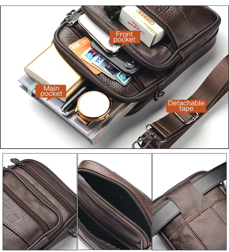 Men's Leather Crossbody Bag