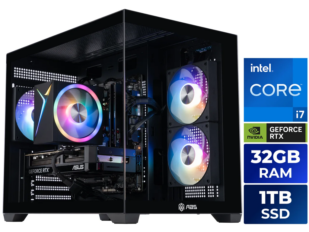ABS Flux II Aqua Desktop — Core i7 / RTX 5070