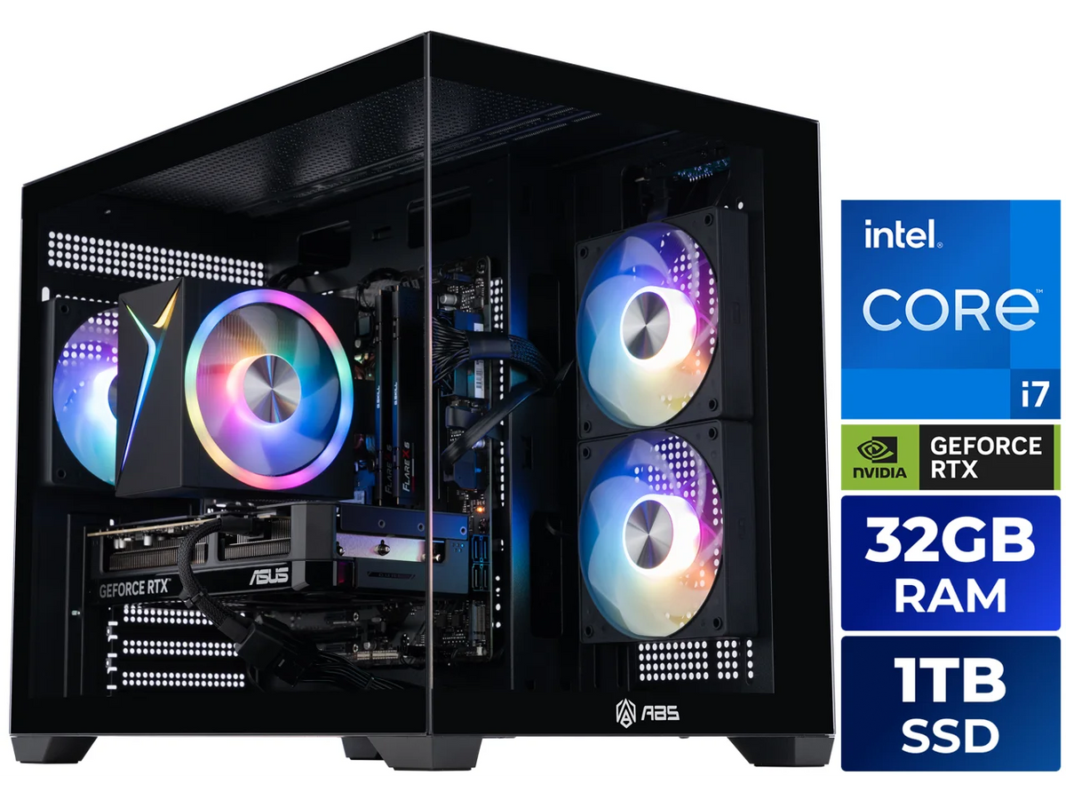 ABS Flux II Aqua Desktop — Core i7 / RTX 5070