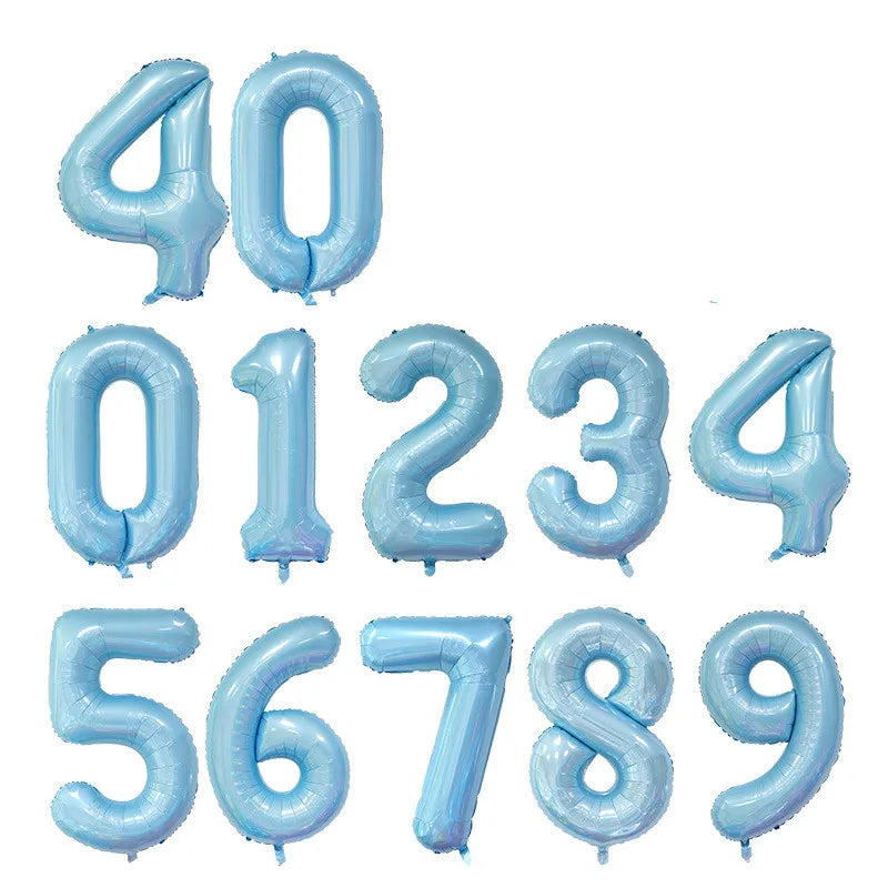 Gradient Number Foil Balloon, 30 or 40 Inches