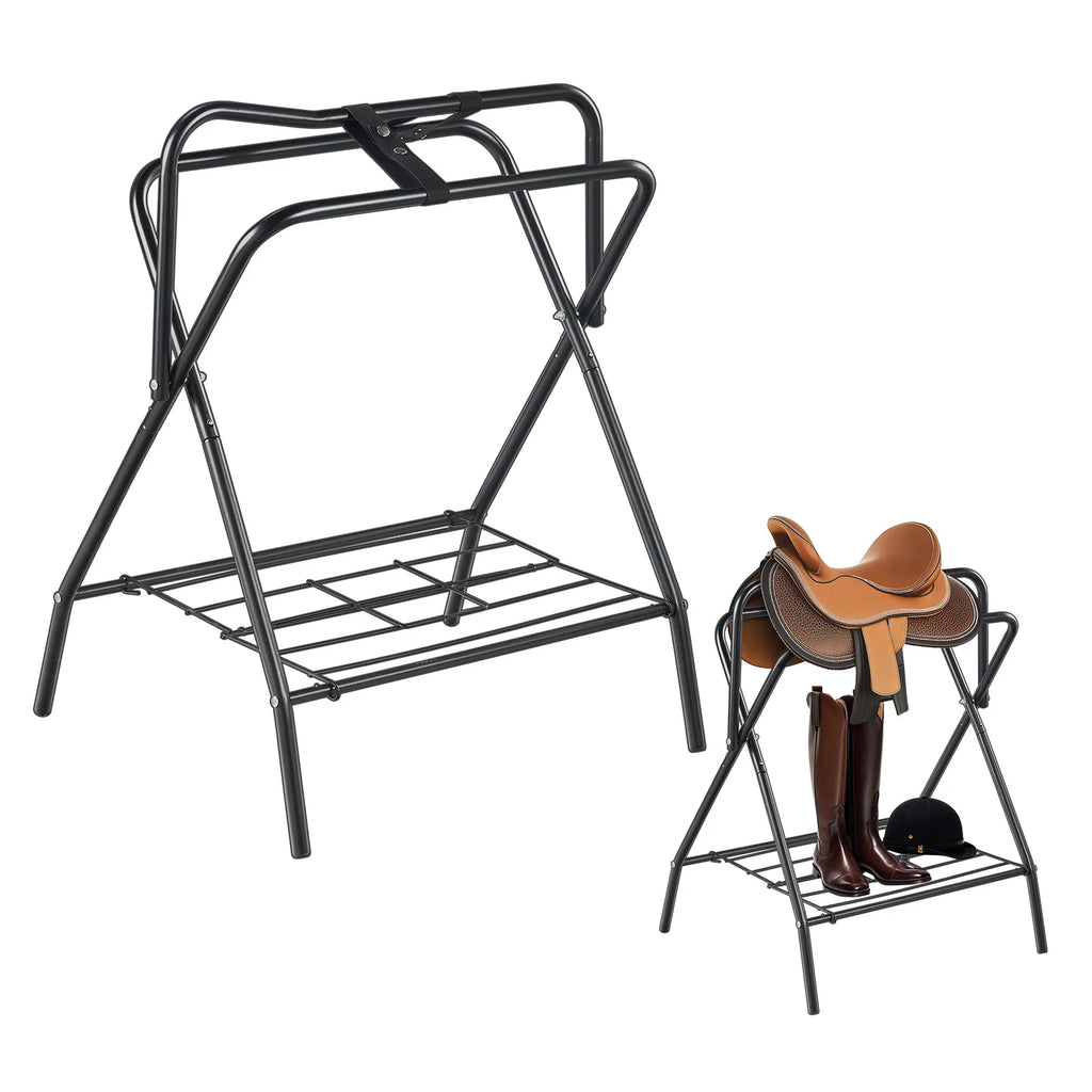 SucceBuy Folding Steel Saddle Rack