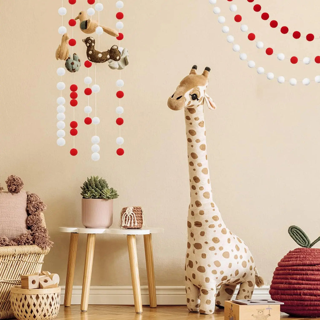 Christmas Pompom Ball Garland, 1 or 3 Pieces