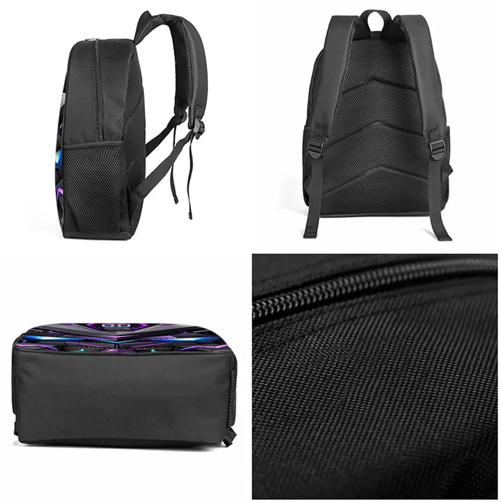 Robot Print School Bag Set – 3 Pieces