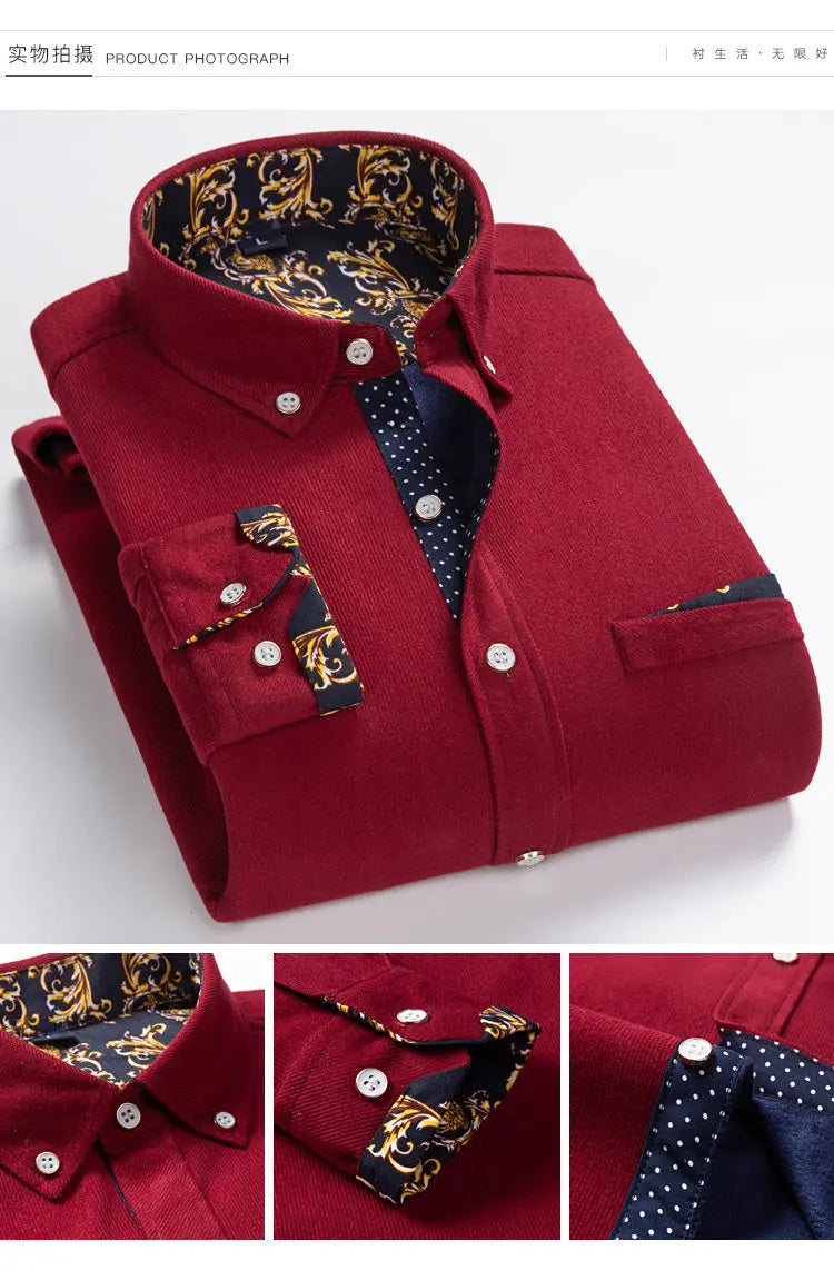 Men's Long-Sleeve Casual Autumn Shirt