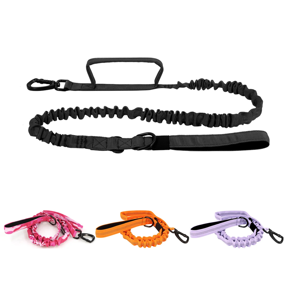 PETRAVEL Adjustable Nylon Dog Leash with Two Handles