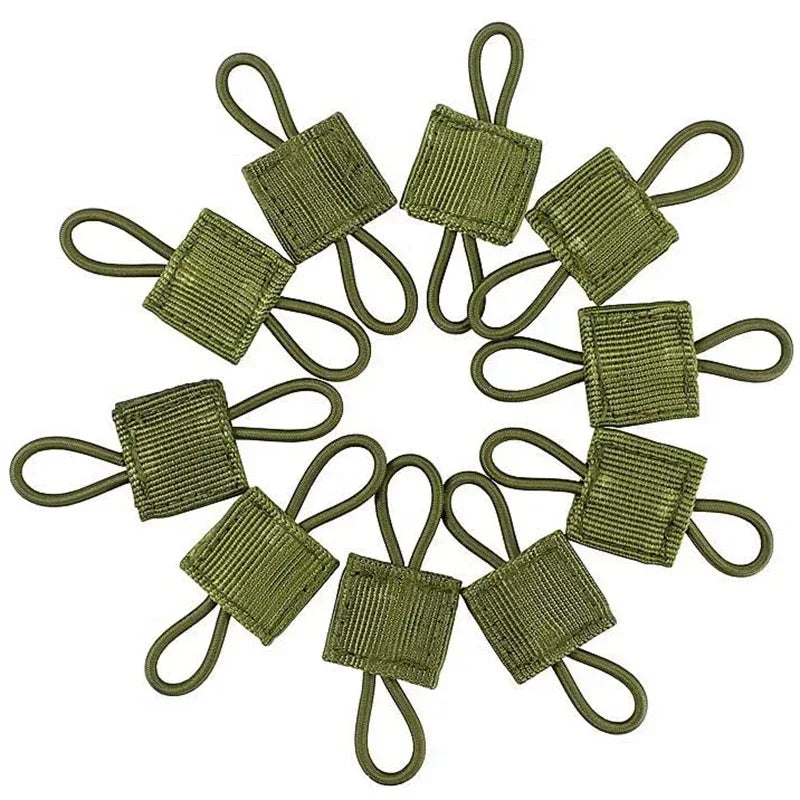 Elastic MOLLE Webbing Retainers, 5 or 10 Pack