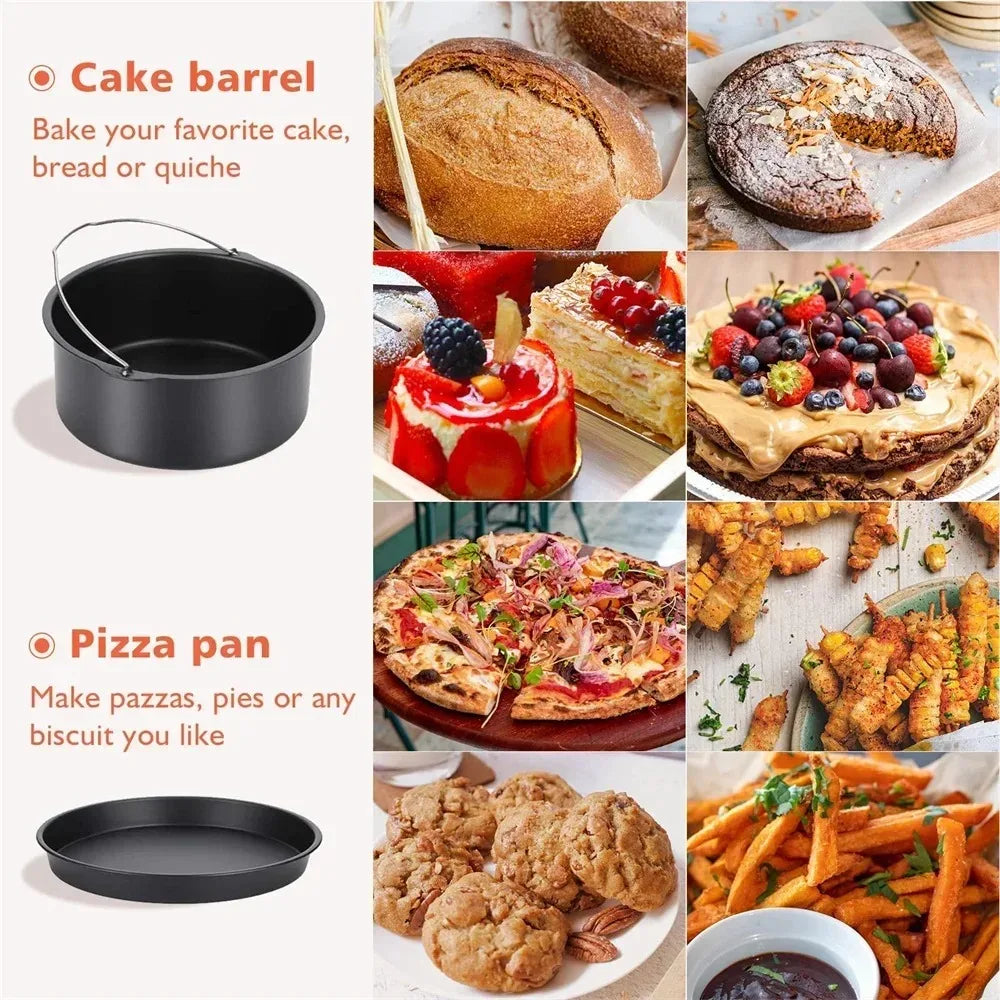Carbon Steel Cake Pan with Handle, Multiple Sizes