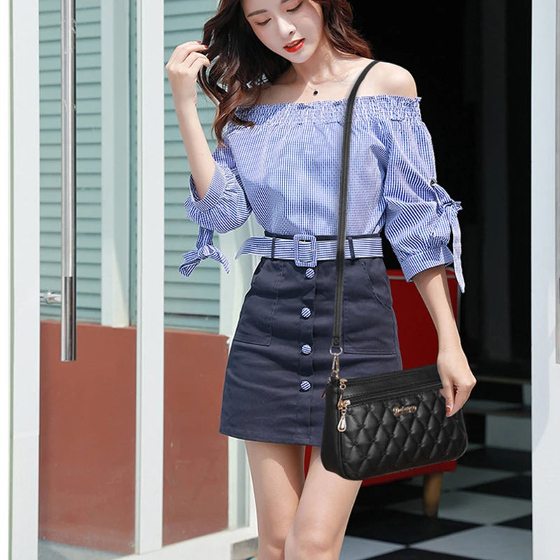 Yogodlns Women's Embellished PU Shoulder Bag