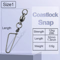 FishTrip Ball-Bearing Coastlock Snap Swivels