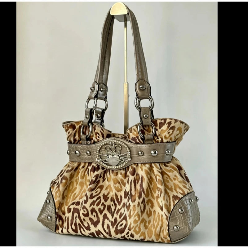 Women's Y2K Studded Shoulder Bag