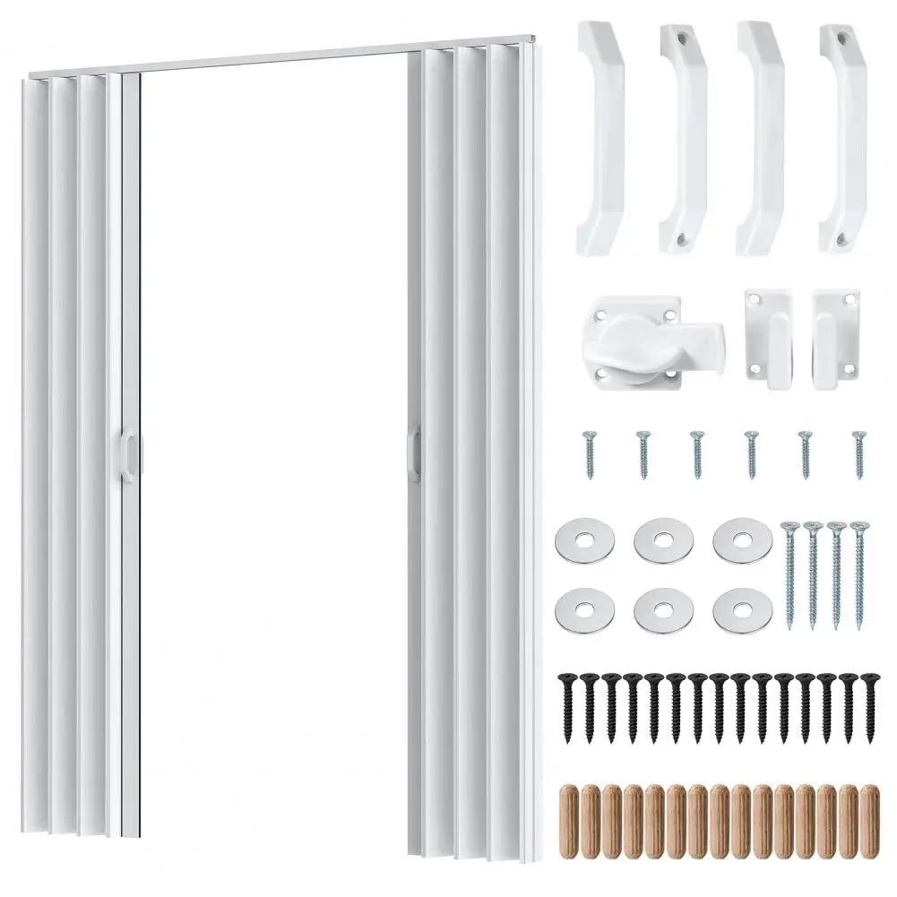 PVC Accordion Folding Interior Door with Hardware