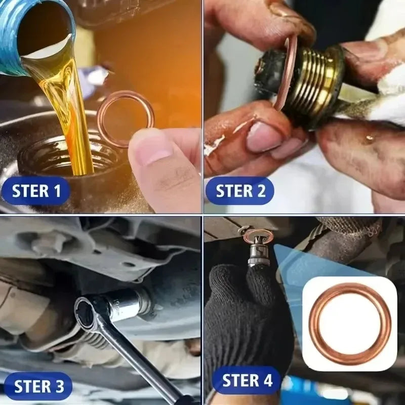 Copper & Aluminum Oil Drain Plug Washer Packs