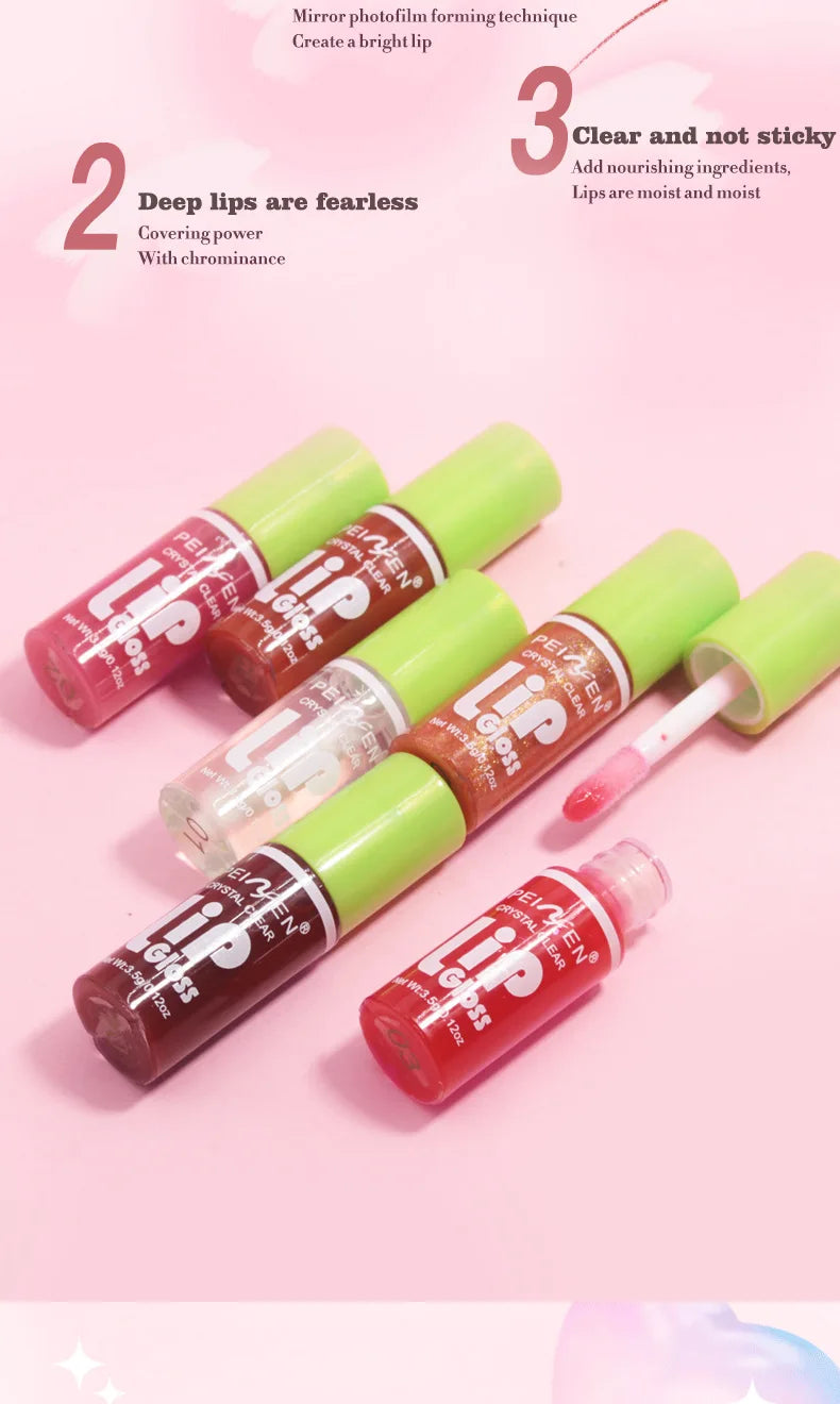Mirror-Shine Lip Gloss – 6-Piece Set
