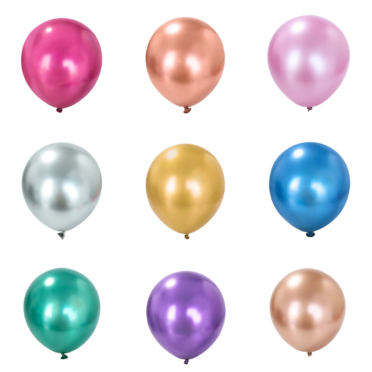 10 & 12-Inch Latex Balloons, Assorted Pack Options