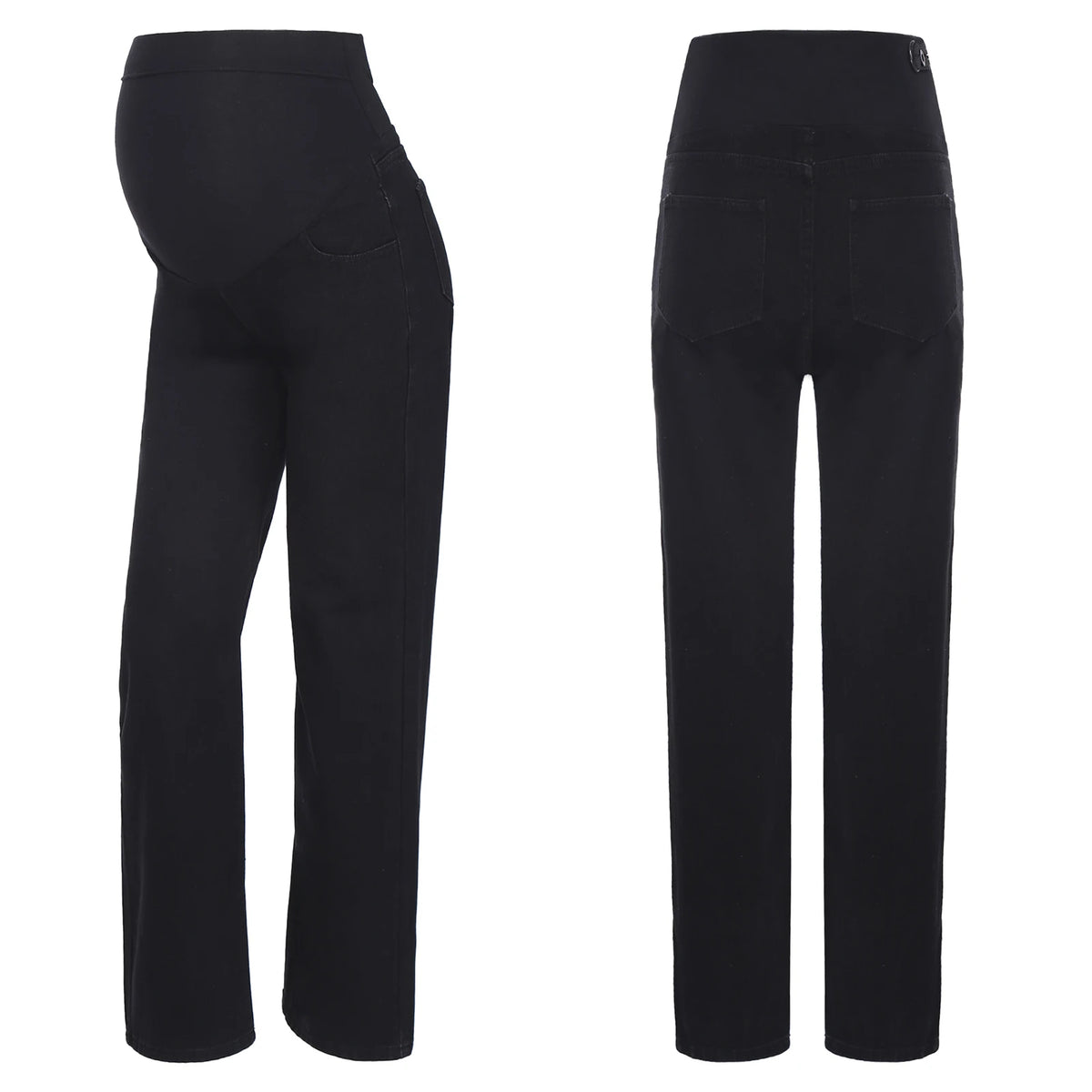 Pregnant Women Jeans High Waist Support Belly Maternity Hip Lifting Elastic Denim Pants Shorts for Daily Work Street Loungewear Whispering Desires Shoppe