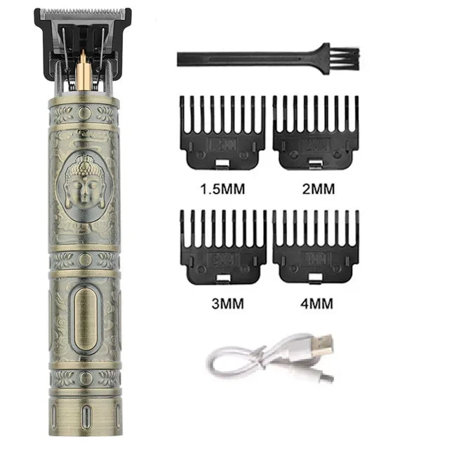 Rechargeable Vintage-Style Hair Trimmer & Clipper