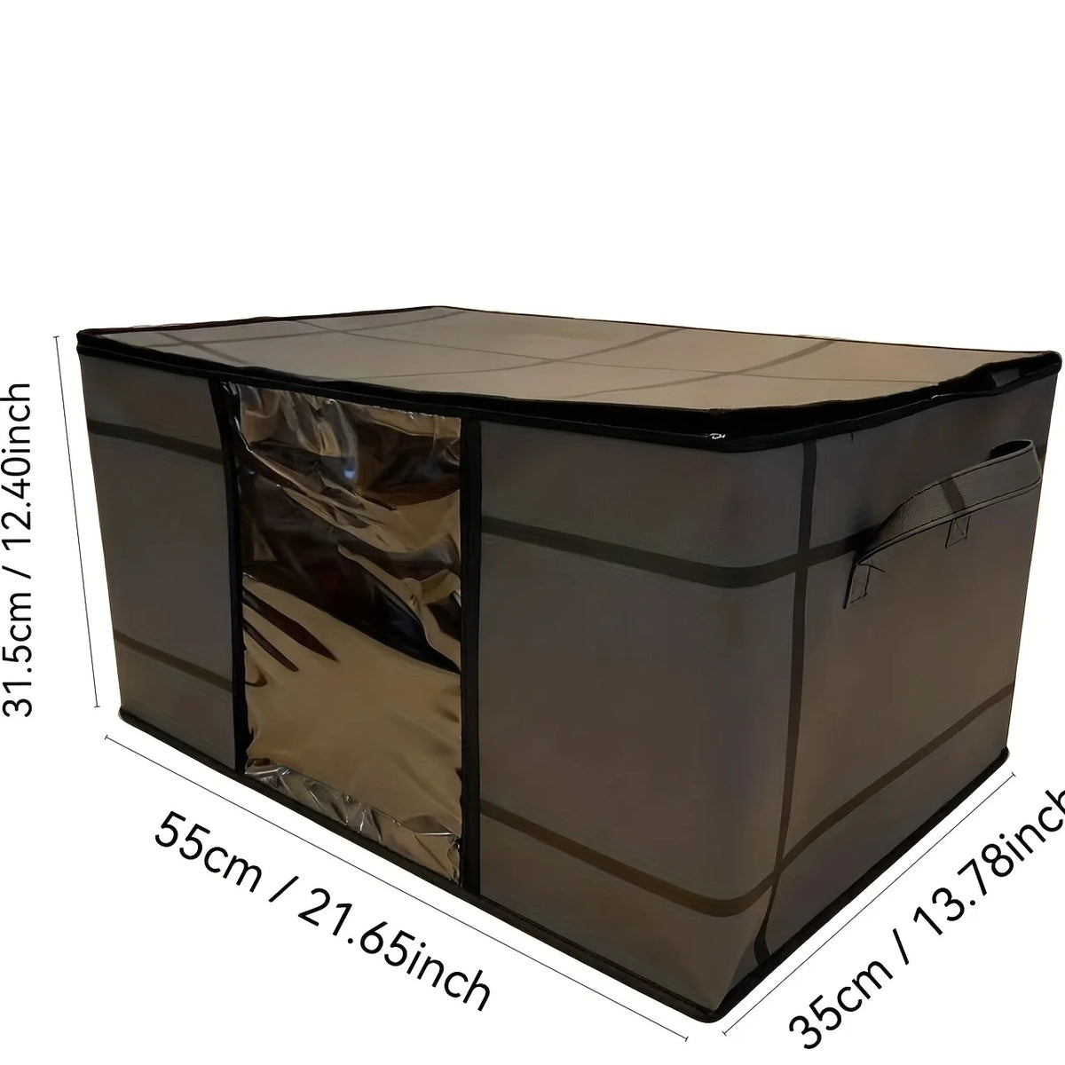 Foldable Double-Zip Clothing & Bedding Storage Bag