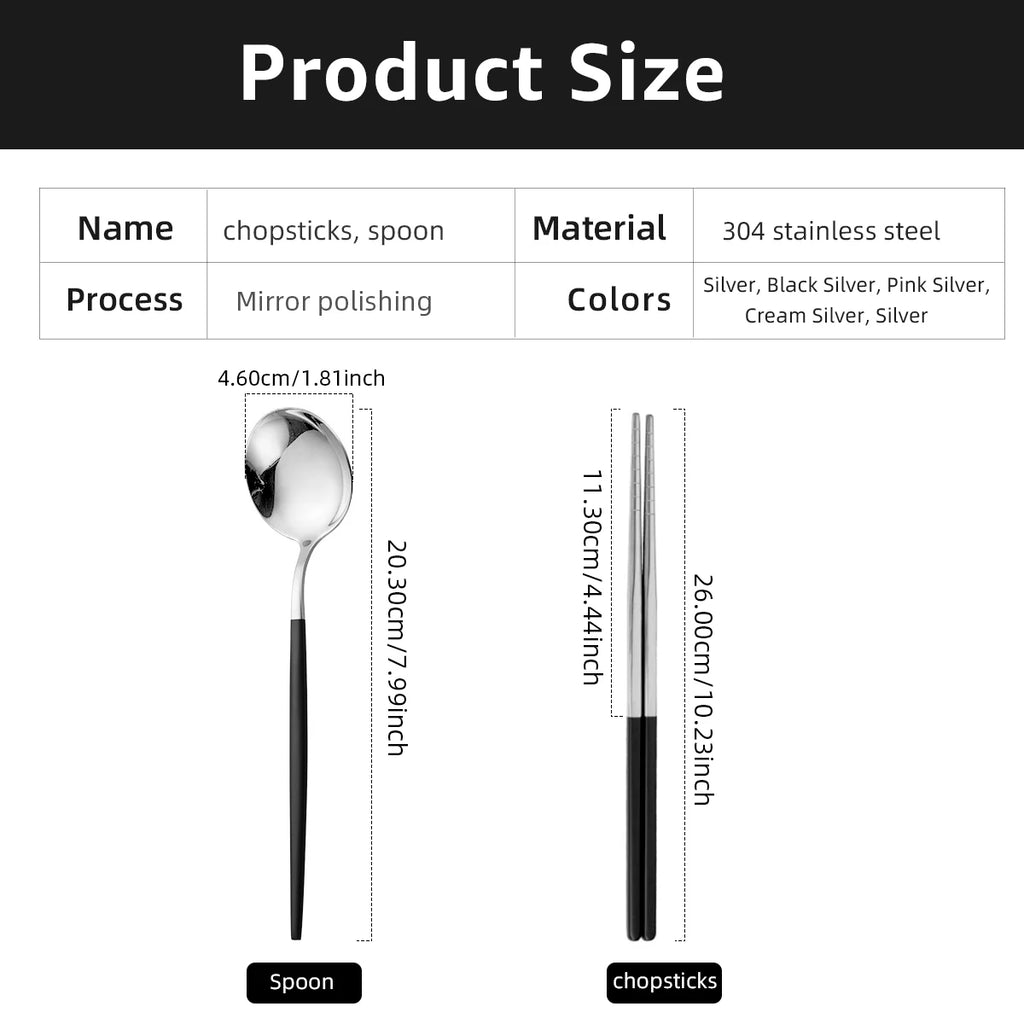 MYVIT Portable Stainless Steel Travel Cutlery