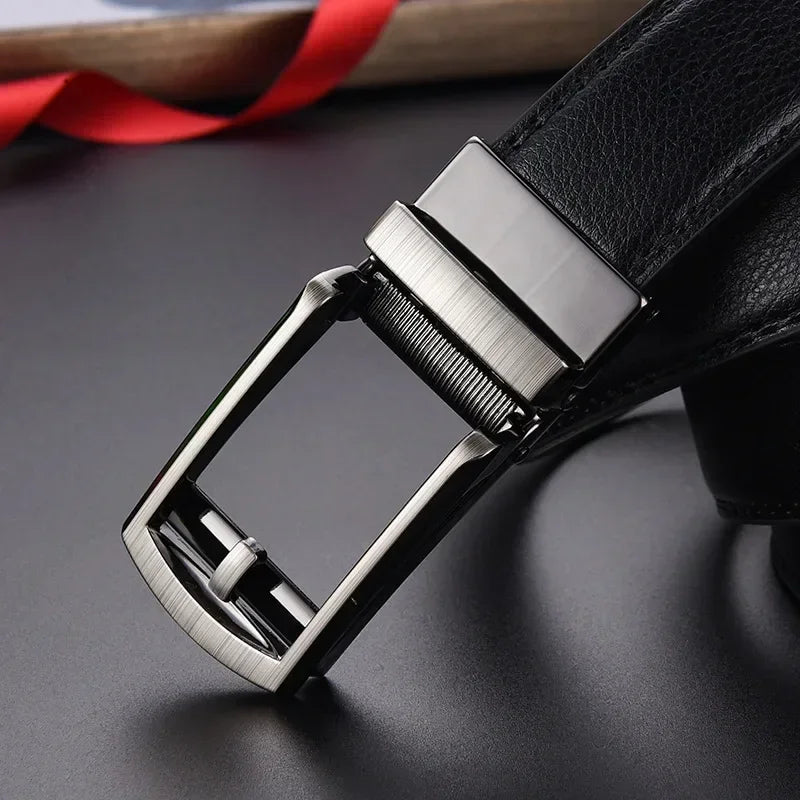 Men's PU Click-Buckle Casual Belt