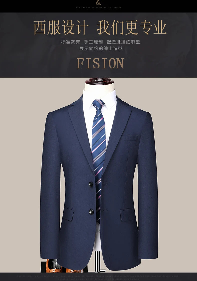 Men's Two-Piece Formal Suit – Blazer & Trousers