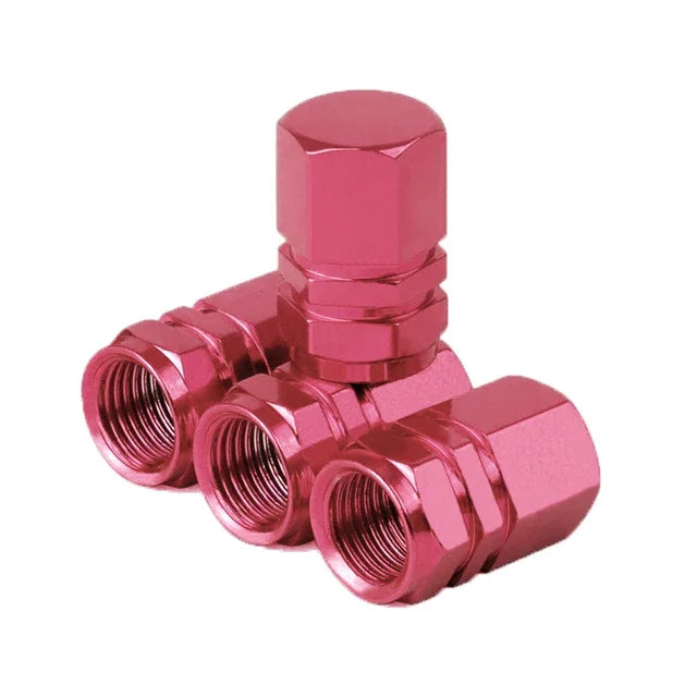 Aluminum Tire Valve Caps – Set of 4