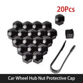 Wheel Lug Nut Covers – 20 Pieces, Assorted Designs