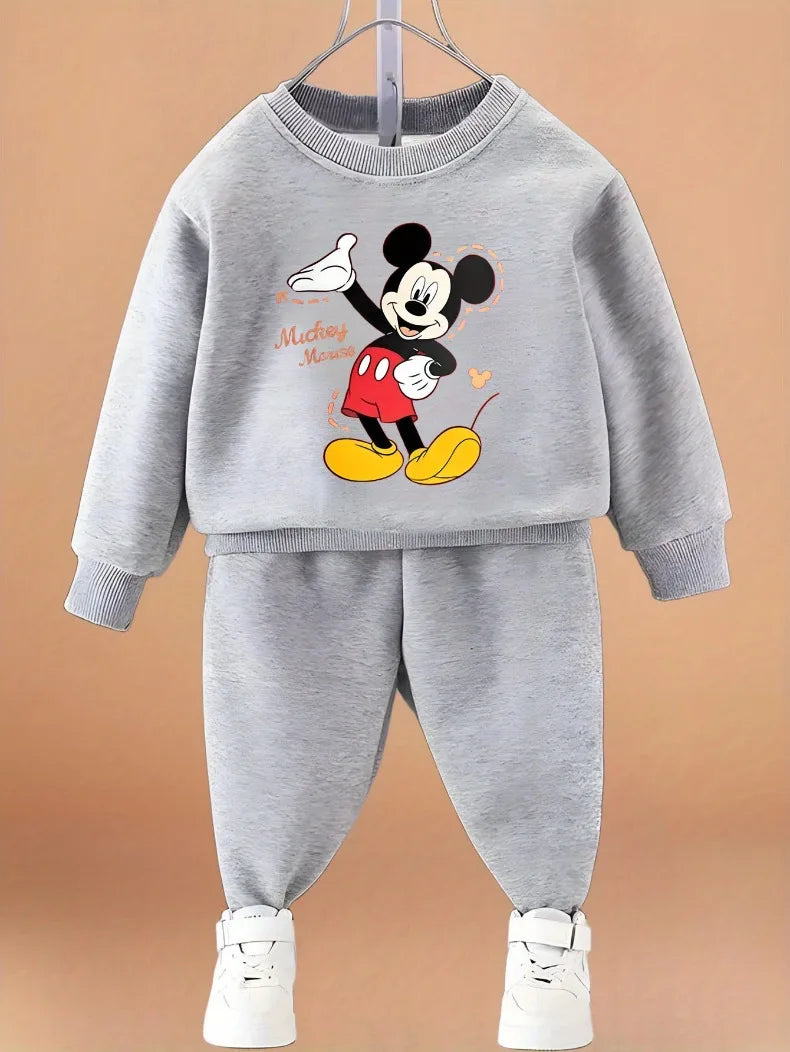 Children's Cartoon Pullover and Pants Set