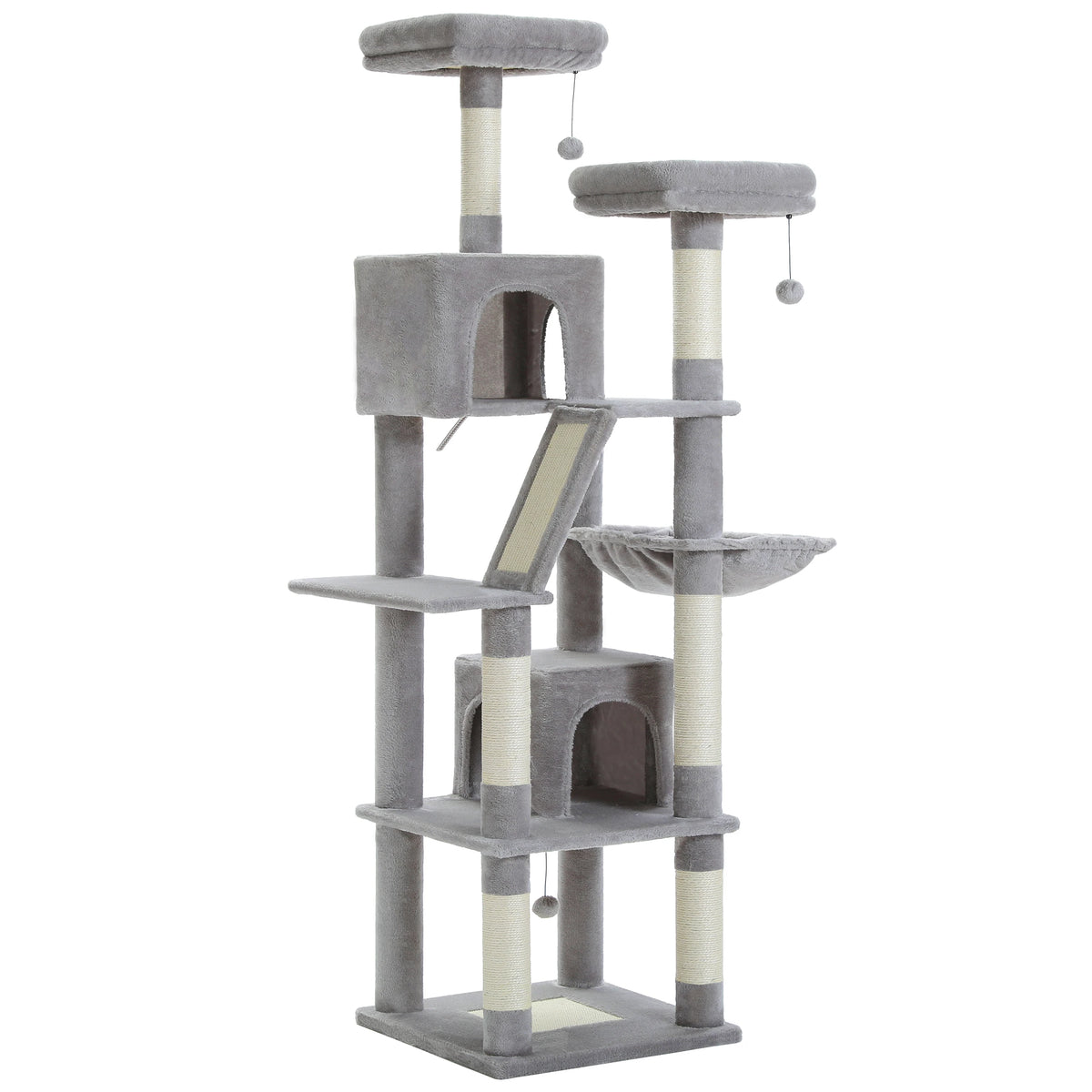 Multi-Level Cat Tree with Scratching Posts, Cozy Condo, Hammock, Large Cat Tower for Indoor Cats, Cat Scratching Board, Cat Toys Whispering Desires Shoppe