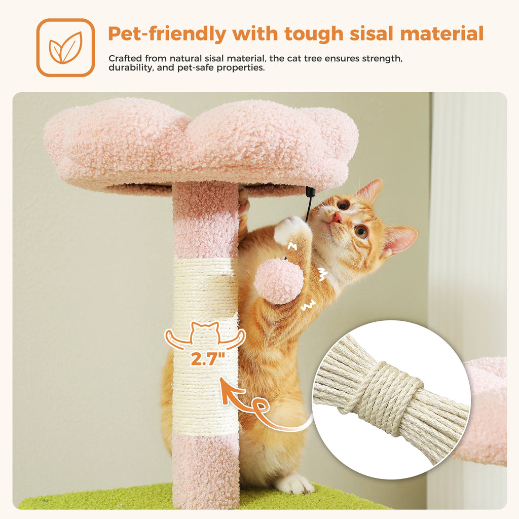 Multi-Level Cat Tree with Scratching Posts, Cozy Condo, Hammock, Large Cat Tower for Indoor Cats, Cat Scratching Board, Cat Toys Whispering Desires Shoppe