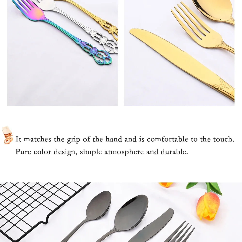 Zoseil Stainless Steel Flatware — 36 Pieces