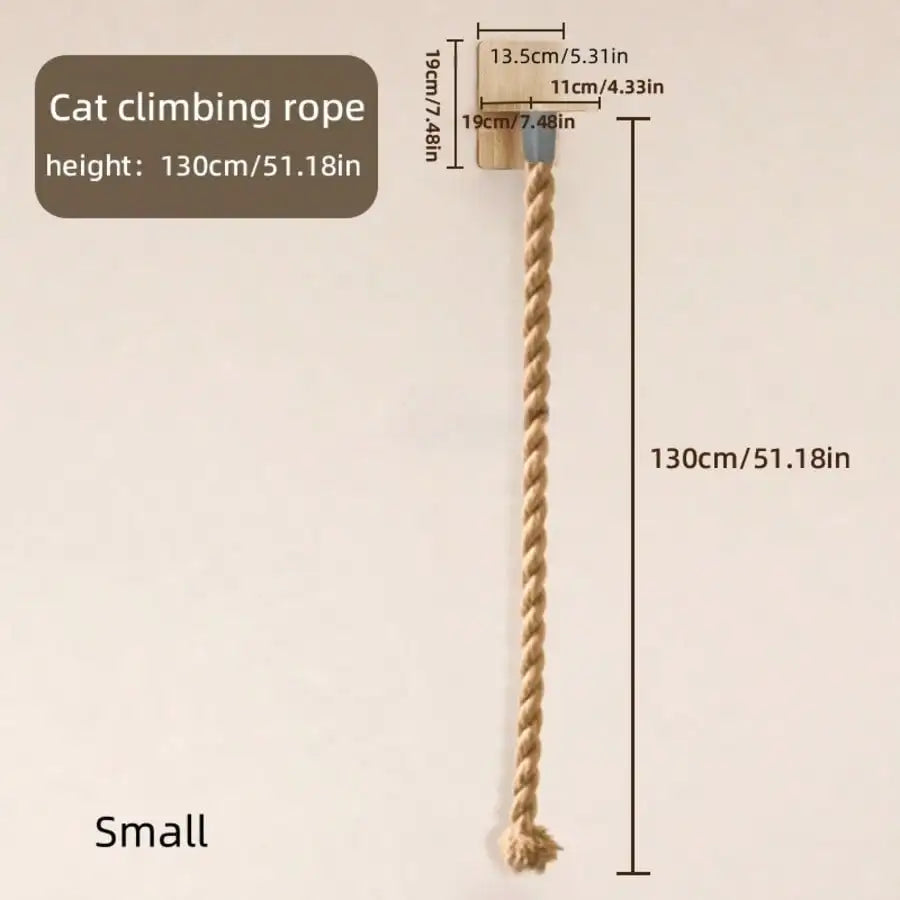Wall-Mounted Sisal Cat Scratching Rope