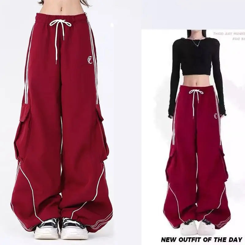 Women's Layered-Look Hooded Top and Cargo Pants Set