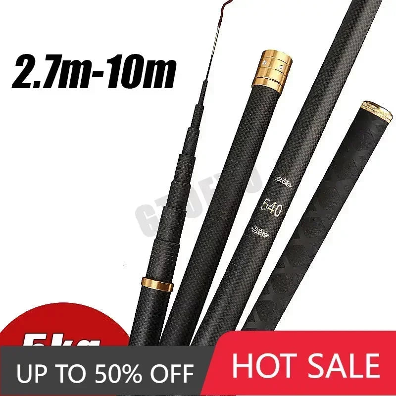 Telescopic Carbon Stream Fishing Pole