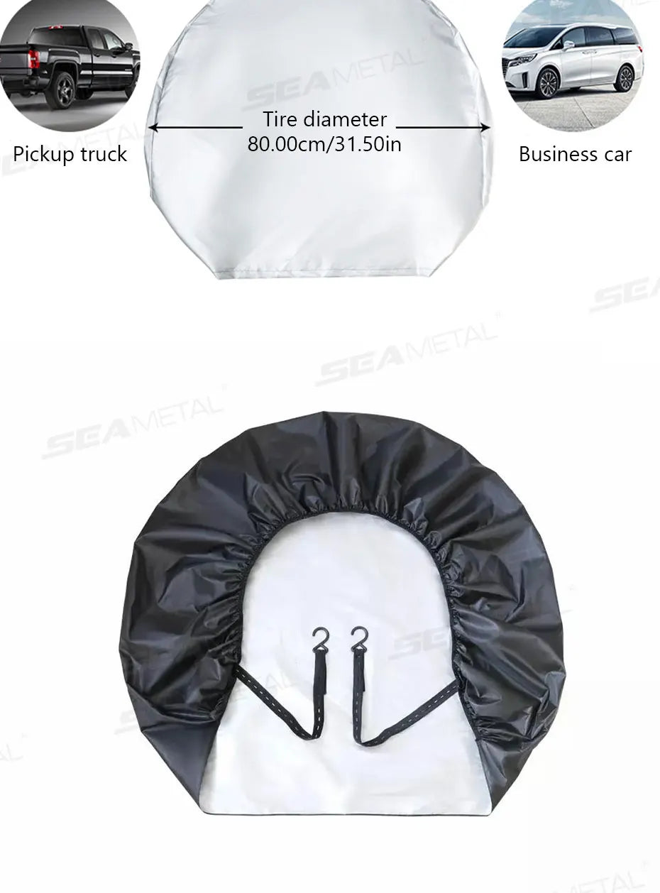 SEAMETAL Tire Covers – 29–32 Inch, 1 or 4 Pieces