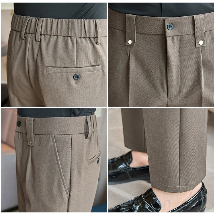 Men's Smart-Casual Stretch Dress Pants