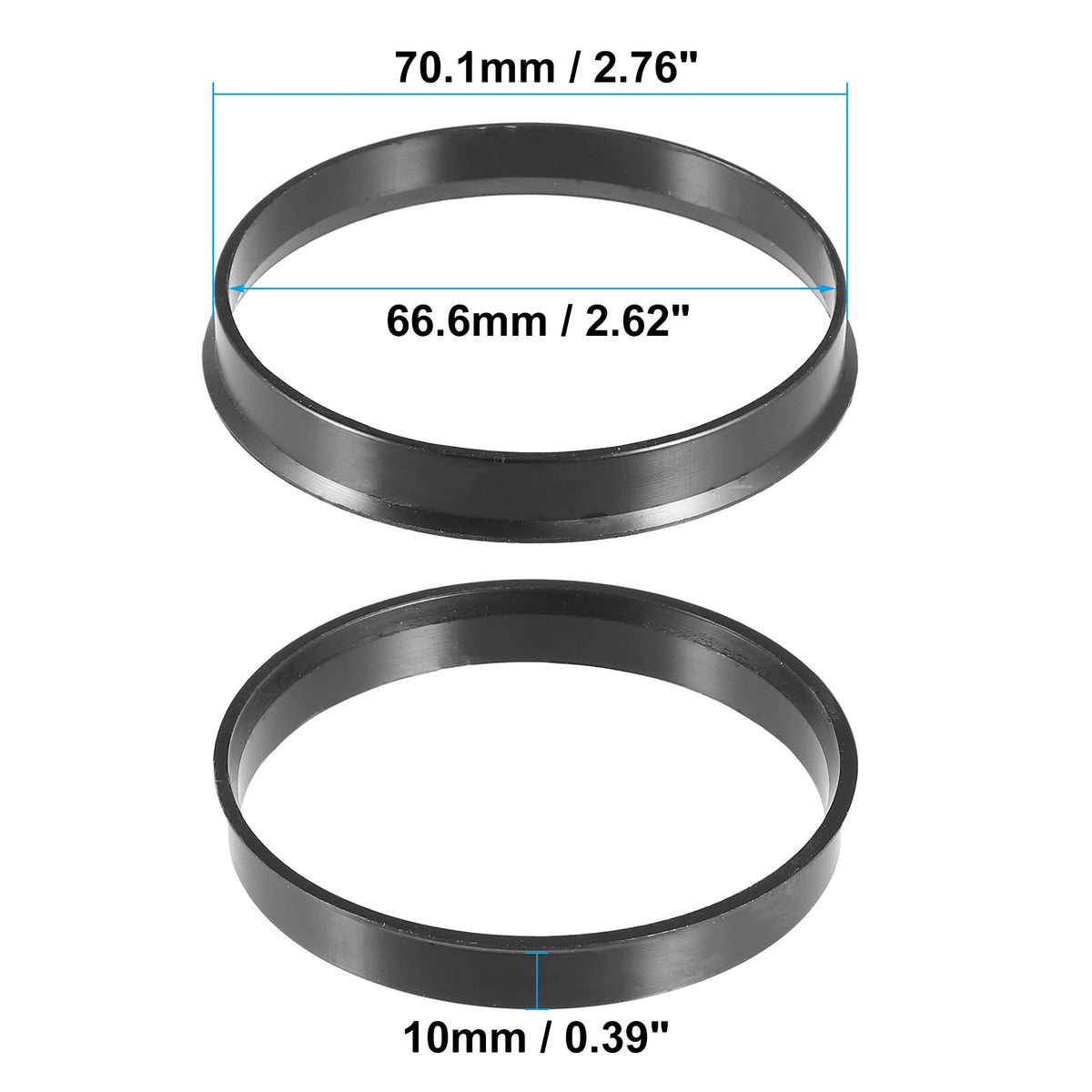 70.1 mm Hub-Centric Rings – Set of 4