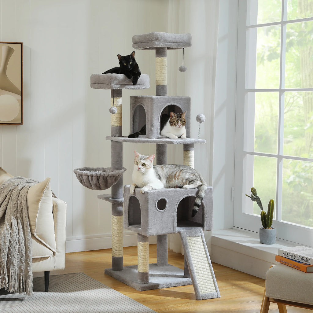 162cm Cat Tree with Sisal Posts & Hammock