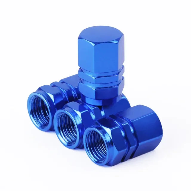 Aluminum Tire Valve Caps – Set of 4