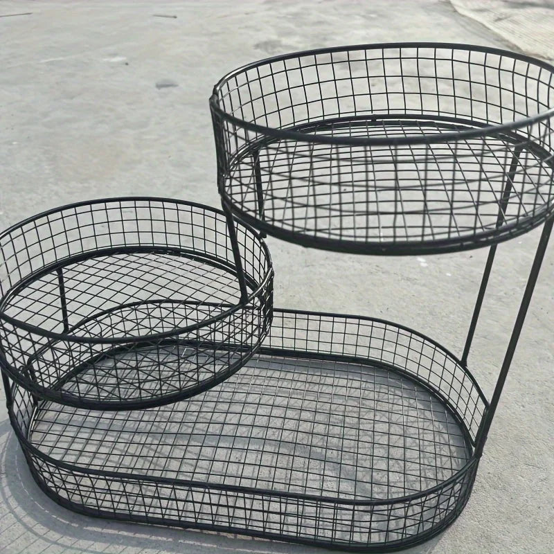Stainless Steel Tiered Fruit Basket