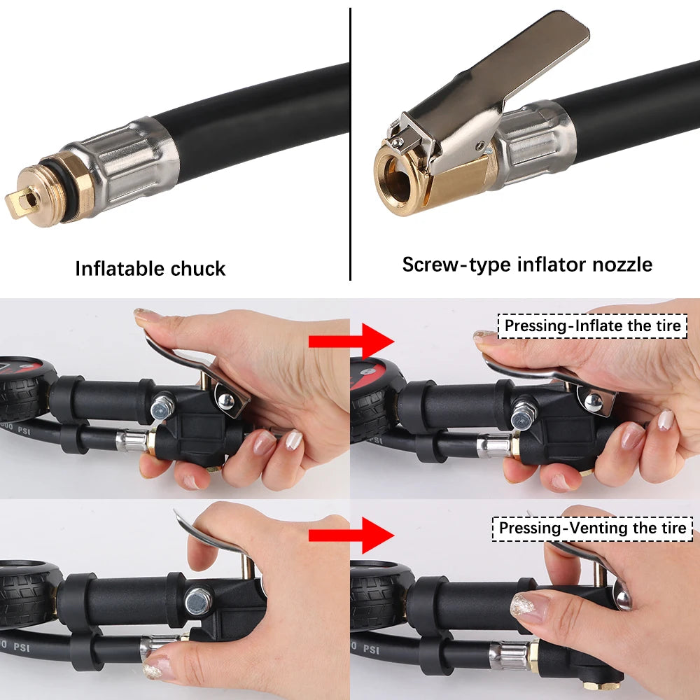 LEEPEE Digital Tire Inflator & Pressure Gauge