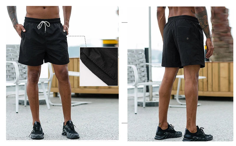 Men's Swim Trunks with Mesh Lining