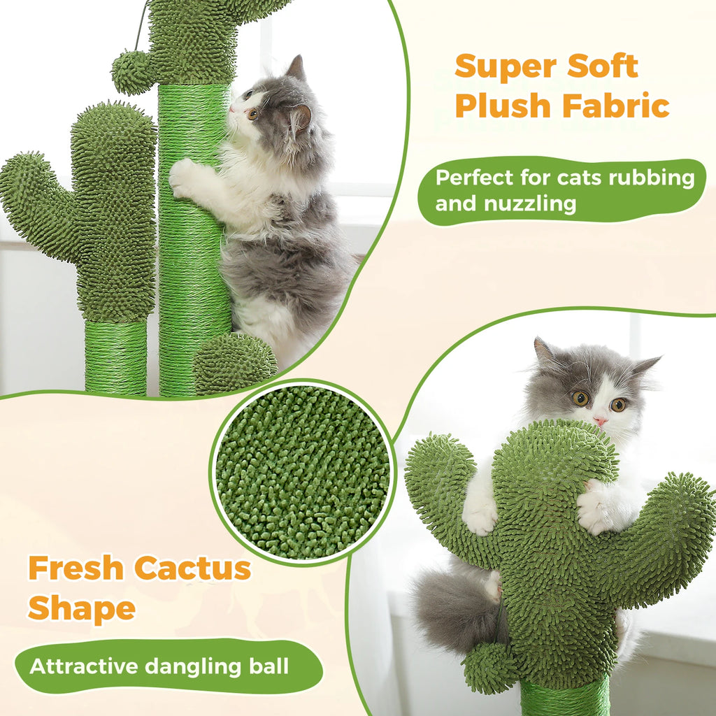 83cm Cactus Cat Scratching Post with Three Poles