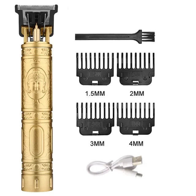 Rechargeable Vintage-Style Hair Trimmer & Clipper